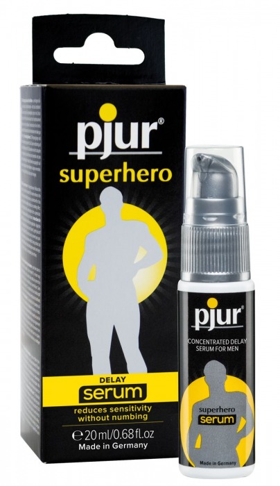 Сыворотка-пролонгатор pjur SUPERHERO Delay Serum - 20 мл. - Pjur - купить с доставкой в Сергиевом Посаде