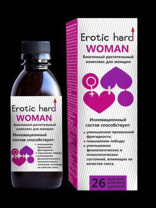 Женский биогенный концентрат для повышения либидо Erotic hard Woman - 250 мл. - Erotic Hard - купить с доставкой в Сергиевом Посаде