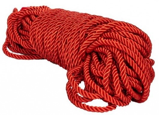 Красная веревка для связывания BDSM Rope - 30 м. - California Exotic Novelties - купить с доставкой в Сергиевом Посаде