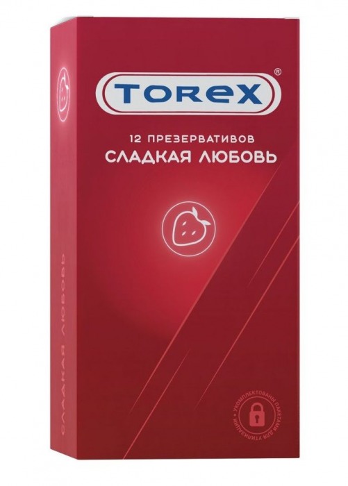 Презервативы Torex  Сладкая любовь  с ароматом клубники - 12 шт. - Torex - купить с доставкой в Сергиевом Посаде