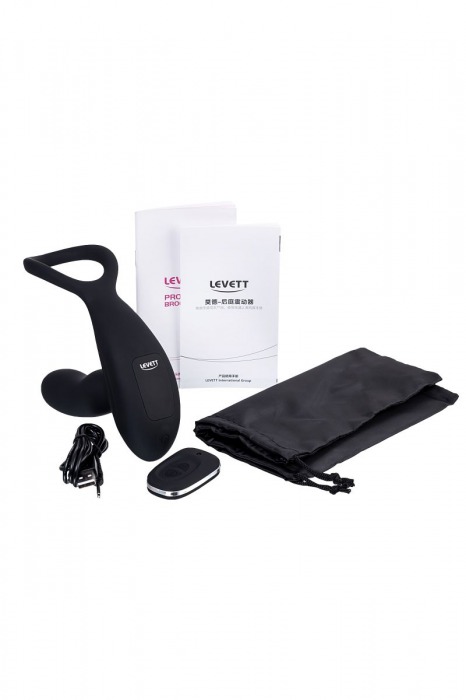 Черный стимулятор простаты Maud с вибрацией - Levett - в Сергиевом Посаде купить с доставкой