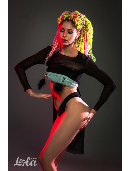 Зажимы на соски с черным пухом Euphoric - Lola Games - купить с доставкой в Сергиевом Посаде