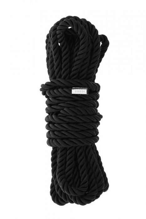 Черная веревка для шибари DELUXE BONDAGE ROPE - 5 м. - Dream Toys - купить с доставкой в Сергиевом Посаде