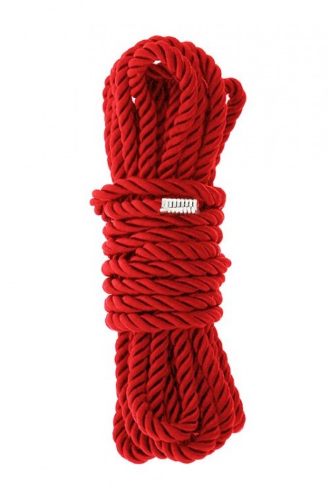 Красная веревка для шибари DELUXE BONDAGE ROPE - 5 м. - Dream Toys - купить с доставкой в Сергиевом Посаде