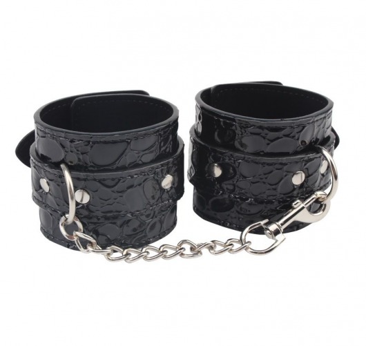 Черные наручники Be good Wrist Cuffs - Chisa - купить с доставкой в Сергиевом Посаде