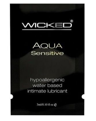 Мягкий лубрикант на водной основе WICKED AQUA Sensitive - 3 мл. - Wicked - купить с доставкой в Сергиевом Посаде