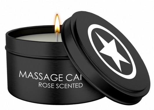 Массажная свеча с ароматом розы Massage Candle - Shots Media BV - купить с доставкой в Сергиевом Посаде