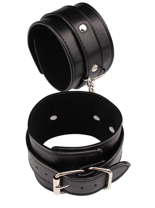 Черные оковы Classic Ankle Cuffs - Chisa - купить с доставкой в Сергиевом Посаде