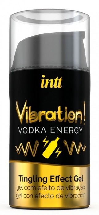 Жидкий интимный гель с эффектом вибрации Vibration! Vodka Energy - 15 мл. - INTT - купить с доставкой в Сергиевом Посаде