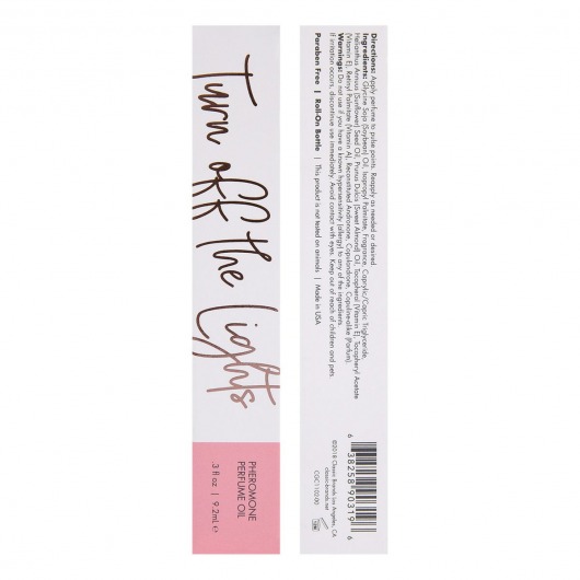 Парфюмерное масло с феромонами Turn Off The Lights с цветочно-восточным ароматом - 9,2 мл. -  - Магазин феромонов в Сергиевом Посаде