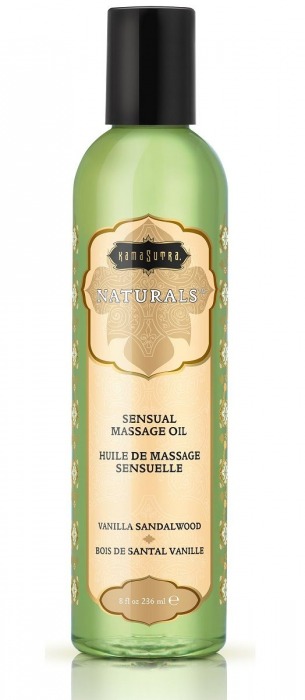Массажное масло Naturals Vanilla Sandalwood с ароматом ванили и сандала - 236 мл. - Kama Sutra - купить с доставкой в Сергиевом Посаде