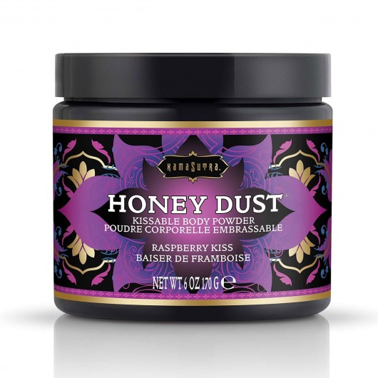 Пудра для тела Honey Dust Body Powder с ароматом малины - 170 гр. - Kama Sutra - купить с доставкой в Сергиевом Посаде