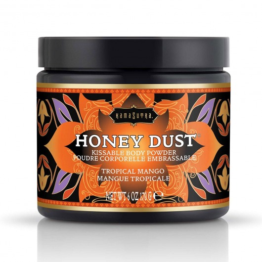 Пудра для тела Honey Dust Body Powder с ароматом манго - 170 гр. - Kama Sutra - купить с доставкой в Сергиевом Посаде