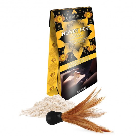 Пудра для тела Honey Dust Body Powder с ароматом кокоса и ананаса - 28 гр. - Kama Sutra - купить с доставкой в Сергиевом Посаде