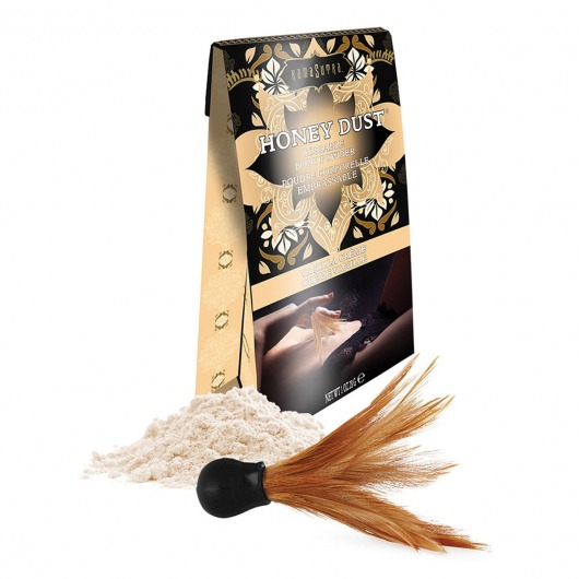 Пудра для тела Honey Dust Body Powder с ароматом ванили - 28 гр. - Kama Sutra - купить с доставкой в Сергиевом Посаде