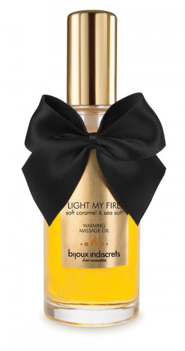 Массажное масло Light My Fire с ароматом карамели - 100 мл. - Bijoux Indiscrets - купить с доставкой в Сергиевом Посаде
