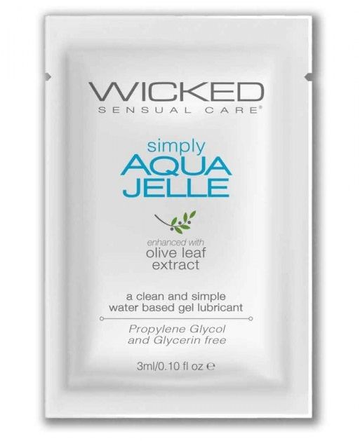 Гель-лубрикант Simply Aqua Jelle - 3 мл. - Wicked - купить с доставкой в Сергиевом Посаде