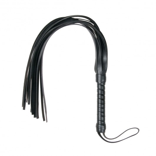 Черный флоггер Flogger Whip - 46 см. - Easy toys - купить с доставкой в Сергиевом Посаде