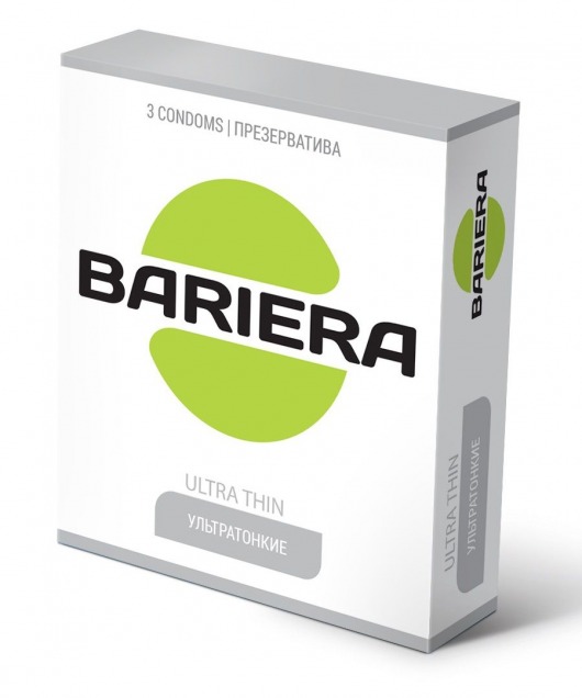 Ультратонкие презервативы Bariera Ultra Thin - 3 шт. - Bariera - купить с доставкой в Сергиевом Посаде