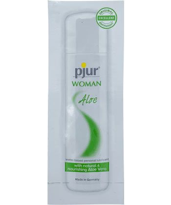 Лубрикант на водной основе pjur WOMAN Aloe - 2 мл. - Pjur - купить с доставкой в Сергиевом Посаде