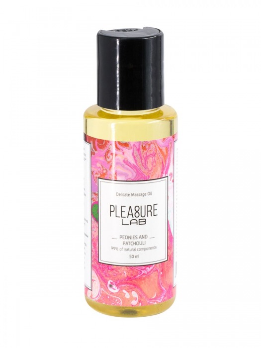 Массажное масло Pleasure Lab Delicate с ароматом пиона и пачули - 50 мл. - Pleasure Lab - купить с доставкой в Сергиевом Посаде