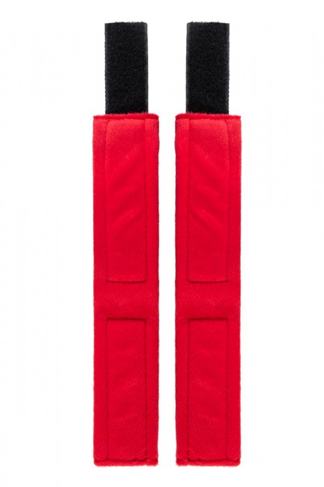 Красно-черные велюровые оковы Anonymo - ToyFa - купить с доставкой в Сергиевом Посаде