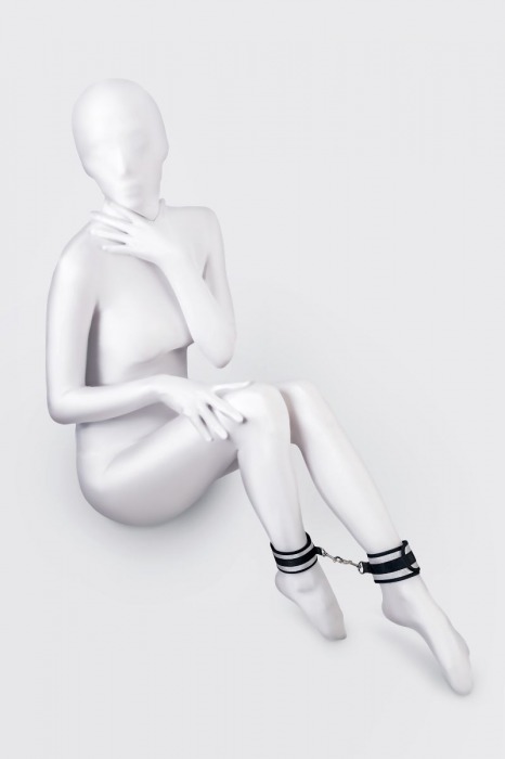 Серебристо-черные оковы Anonymo - ToyFa - купить с доставкой в Сергиевом Посаде