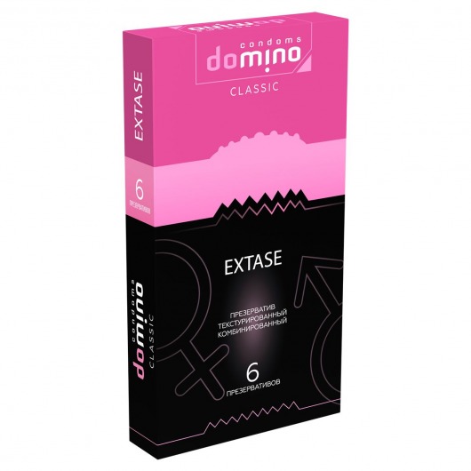 Презервативы с точками и рёбрышками DOMINO Classic Extase - 6 шт. - Domino - купить с доставкой в Сергиевом Посаде