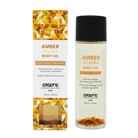 Органическое массажное масло AMBER JOJOBA - 100 мл. - Exsens - купить с доставкой в Сергиевом Посаде