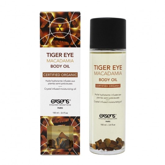 Органическое массажное масло TIGER EYE MACADAMIA - 100 мл. - Exsens - купить с доставкой в Сергиевом Посаде