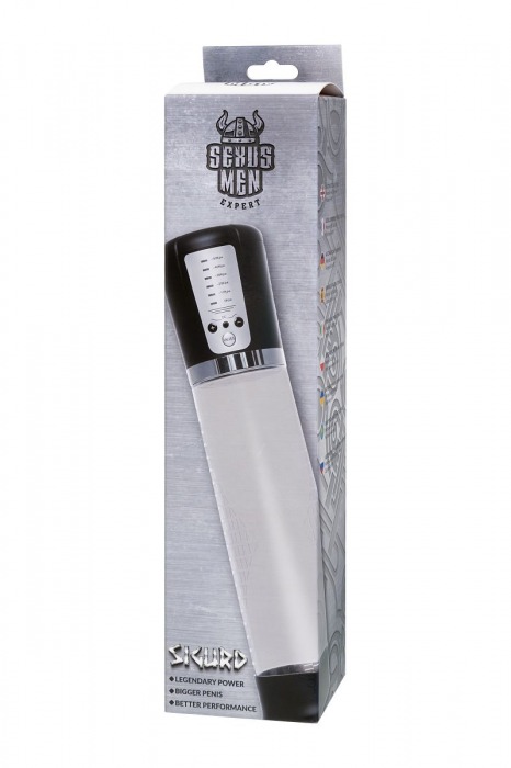 Прозрачная автоматическая помпа для пениса Sigurd - Sexus - в Сергиевом Посаде купить с доставкой