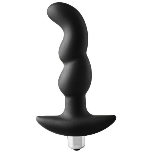 Черная вибропробка для простаты FantASStic Vibrating Prostate Plug - 14,5 см. - Dream Toys - в Сергиевом Посаде купить с доставкой