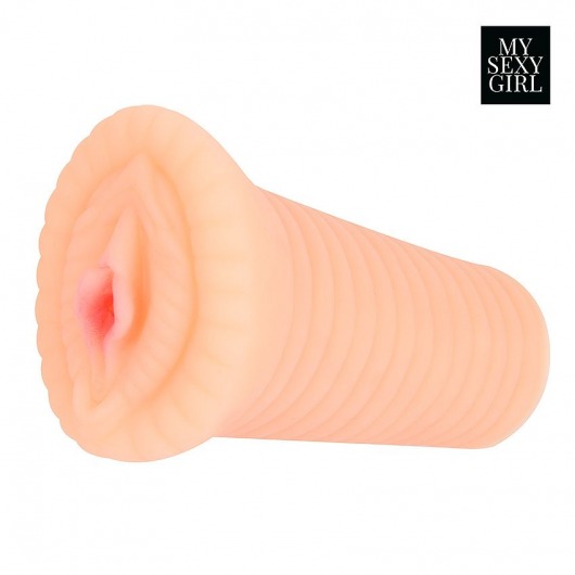 Реалистичный мастурбатор-вагина телесного цвета с вибрацией - Bior toys - в Сергиевом Посаде купить с доставкой
