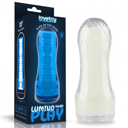 Светящийся в темноте мастурбатор Lumino Play Masturbator Ribbed - Lovetoy - в Сергиевом Посаде купить с доставкой