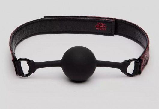 Кляп-шар на двусторонних ремешках Reversible Silicone Ball Gag - Fifty Shades of Grey - купить с доставкой в Сергиевом Посаде