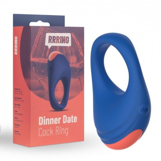 Синее эрекционное кольцо RRRING Dinner Date Cock Ring - FeelzToys - в Сергиевом Посаде купить с доставкой