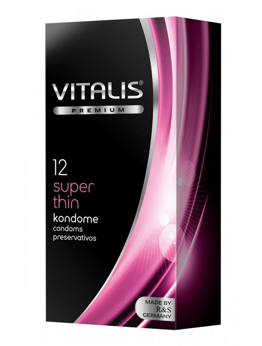 Ультратонкие презервативы VITALIS PREMIUM super thin - 12 шт. - Vitalis - купить с доставкой в Сергиевом Посаде