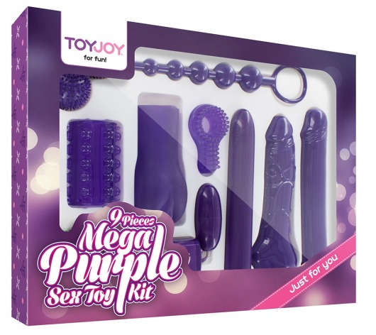 Эротический набор Toy Joy Mega Purple - Toy Joy - купить с доставкой в Сергиевом Посаде