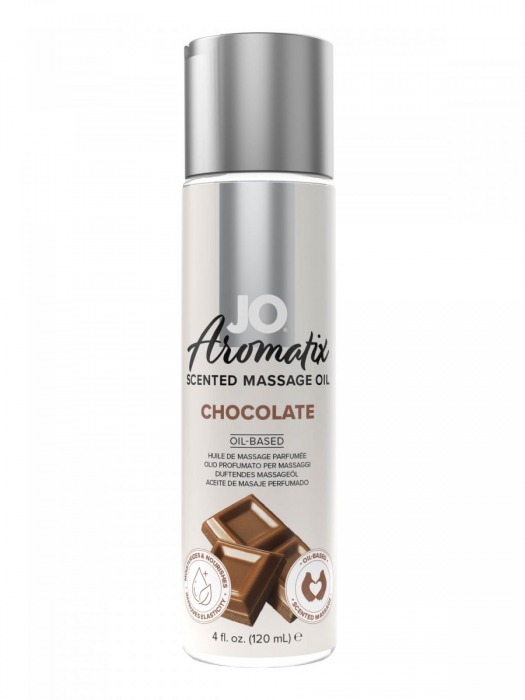 Массажное масло JO Aromatix Massage Oil Chocolate с ароматом шоколада - 120 мл. - System JO - купить с доставкой в Сергиевом Посаде