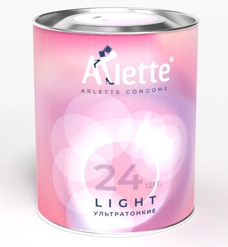 Ультратонкие презервативы Arlette Light - 24 шт. - Arlette - купить с доставкой в Сергиевом Посаде