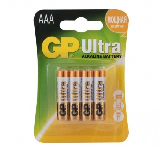 Батарейки алкалиновые GP Ultra Alkaline 24А AАA/LR03 - 4 шт. - Элементы питания - купить с доставкой в Сергиевом Посаде