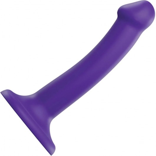 Фиолетовый фаллоимитатор-насадка Strap-On-Me Dildo Dual Density size S - 17 см. - Strap-on-me - купить с доставкой в Сергиевом Посаде