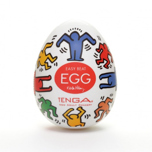 Мастурбатор-яйцо Keith Haring EGG DANCE - Tenga - в Сергиевом Посаде купить с доставкой