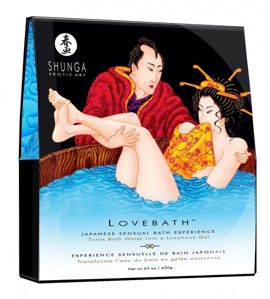 Соль для ванны Lovebath Ocean temptation, превращающая воду в гель - 650 гр. - Shunga - купить с доставкой в Сергиевом Посаде