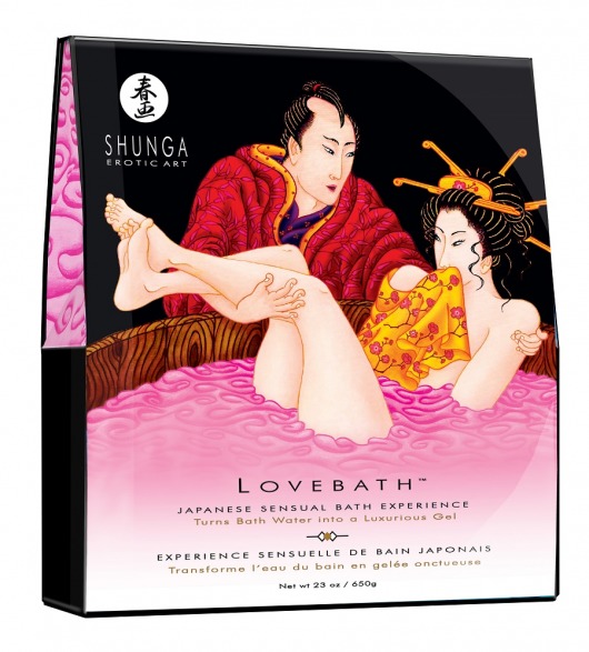 Соль для ванны Lovebath Dragon Fruit, превращающая воду в гель - 650 гр. - Shunga - купить с доставкой в Сергиевом Посаде