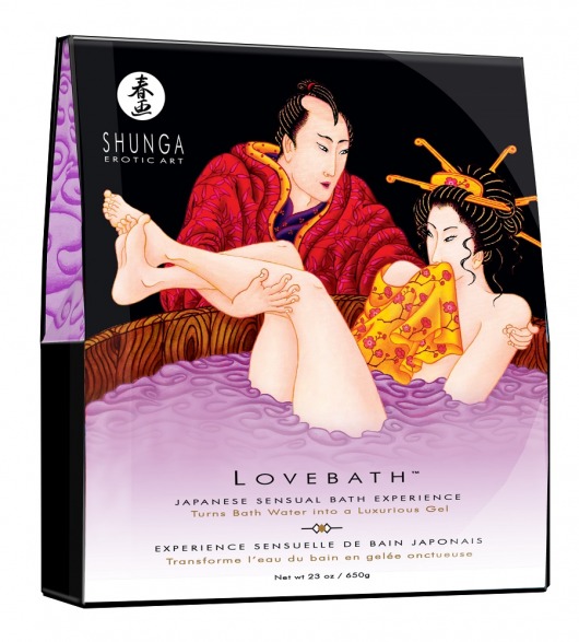 Соль для ванны Lovebath Sensual lotus, превращающая воду в гель - 650 гр. - Shunga - купить с доставкой в Сергиевом Посаде