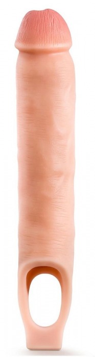 Телесная насадка-удлинитель 11.5 Inch Silicone Cock Sheath Penis Extender - 29,2 см. - Blush Novelties - в Сергиевом Посаде купить с доставкой