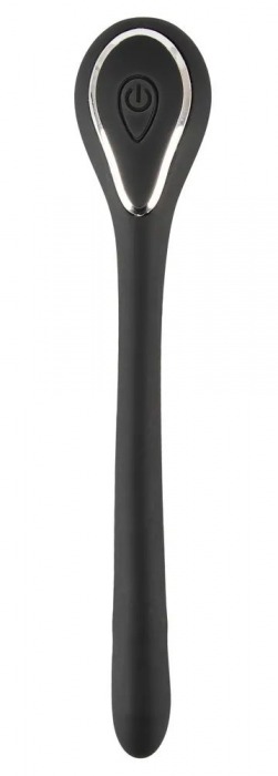 Черный гибкий уретральный стимулятор с вибрацией Vibrating Bendable Dilator - 13,5 см. - Orion - купить с доставкой в Сергиевом Посаде