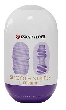 Сиреневый мастурбатор-яйцо Smooth Stripes - Baile - в Сергиевом Посаде купить с доставкой