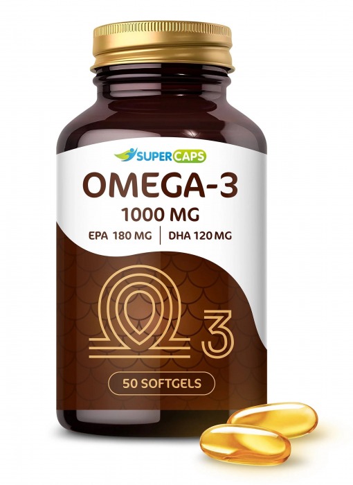 Пищевая добавка SuperCaps OMEGA-3 - 50 капсул (1000 мг) - SuperCaps - купить с доставкой в Сергиевом Посаде